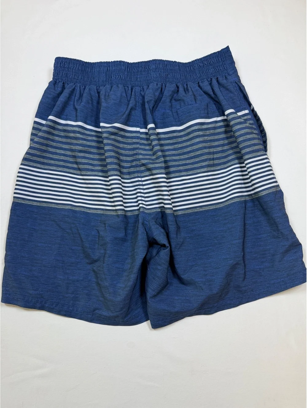 GIII Sports by Carl Banks Texas Rangers Blue Striped Swim Trunks Size L